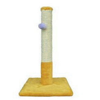 Купить Когтеточка (9 цветов), сизаль, 30х35х55 см бежевый от Cristel — Когтеточки для кошек | Zooprostir