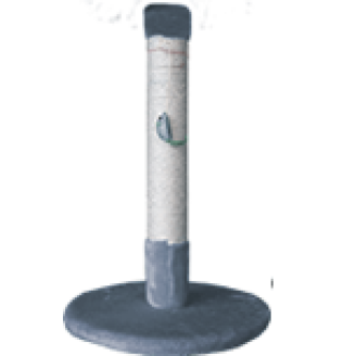 Купить Когтеточка (9 цветов), джут, 65 см х Ø 40 см серый от Cristel — Когтеточки для кошек | Zooprostir