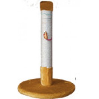 Купить Когтеточка (9 цветов), джут, 65 см х Ø 40 см бежевый от Cristel — Когтеточки для кошек | Zooprostir