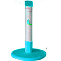 Когтеточка (9 цветов), сизаль, 65 см х Ø40 см бирюза