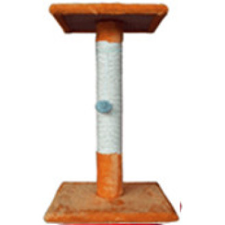 Купити Кігтеточка (9 кольорів), джут, 40х35/35х30 см, висота 65 см бежевий від Cristel — Когтеточки для кішок | Zooprostir