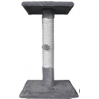 Купить Когтеточка (9 цветов), сизаль, 40х35/35х30 см, высота 65 см серый от Cristel — Когтеточки для кошек | Zooprostir