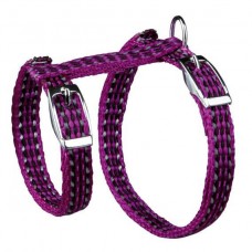Шлейка для кота светоотражающая з повідцем 22-42 см / 10 мм х 1,20 м (4 кольори)