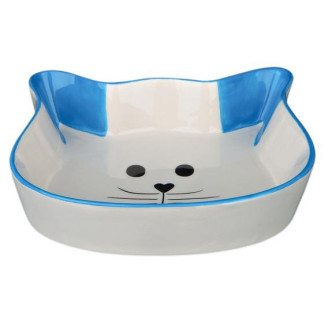 Купить Миска керамическая Cat face, 0,25 л/12 см от Trixie — Миски для кошек | Zooprostir