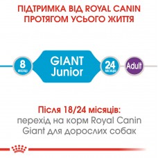 Корм Royal Canin Giant Junior 15 кг для цуценят від 8 до 18/24 місяців