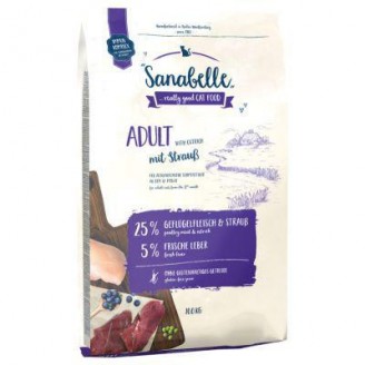 Купити Sanabelle Adult Ostrich 10 кг сухий корм для дорослих кішок домашнього утримання від Bosch — Bosch Sanabelle (Санабель) | Zooprostir