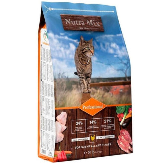 Nutra Mix Professional 9.07 кг сухой корм для активных котов и кошек от Nutra Mix