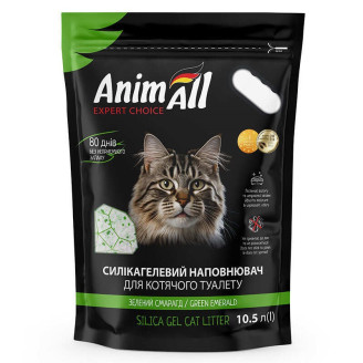 Купить AnimАll Зеленый изумруд 10.5 л, 4.6 кг Силикагелевый наполнитель для кошачьего туалета от AnimAll — Силикагелевые наполнители | Zooprostir