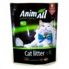 AnimАll Зеленый изумруд 5 л, 2.2 кг cиликагелевый наполнитель для кошачьего туалета