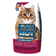 Пан Кот говядина 10 кг сухой корм для кошек
