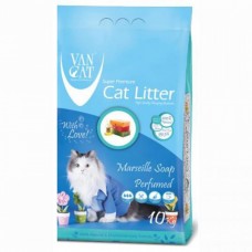 Бентонітовий наповнювач Van Cat Marseille Soap 10 кг для туалету кішок, марсельське мило
