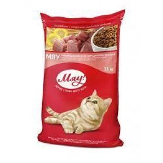 Купить Мяу! Вкусное мясо 11 кг сухой корм для кошек от Мяу! — Мяу | Zooprostir