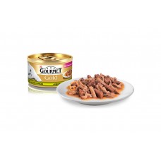 Консервы для кошек Gourmet Gold 85г х 24шт кусочки из печени кролика в подливе