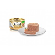 Консервы для кошек Gourmet Gold 85 г х 24 шт кусочки в паштете с уткой, морковью и шпинатом