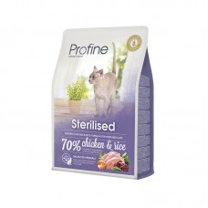 Profine Cat Sterilised 2 кг сухий корм для кастрованих котів і стерилізованих кішок з куркою
