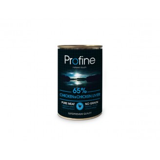 Profine dog консервы для собак с курятиной и куриной печенью 0,4 кг от Profine