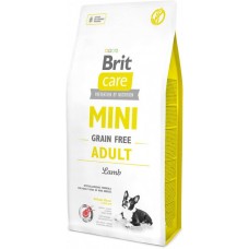 Корм Brit Care Mini Grain Free Adult 7 кг для взрослых собак миниатюрных/мелких пород с ягненком