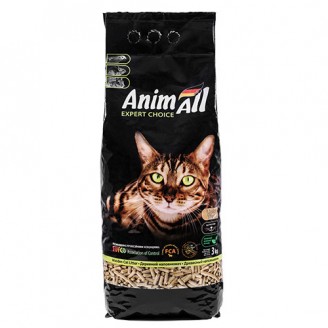 Древесный наполнитель New AnimAll 3 кг для кошек от AnimAll