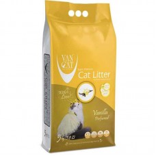 Бентонітовий наповнювач Van Cat Vanilla 5 кг для котячого туалету з ароматом ванілі