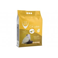 Бентонітовий наповнювач Van Cat Vanilla 10 кг для котячого туалету з ароматом ванілі