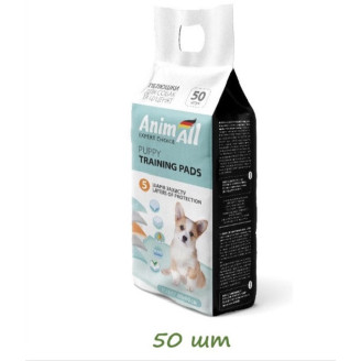 Купить Пеленки для собак AnimAll 60х60 см 50 штук от AnimAll — Пелюшки, памперси і т.д. | Zooprostir