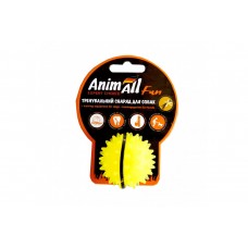 Игрушка AnimAll Fun мяч каштан для собак, 5 см, желтая