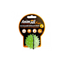 Игрушка AnimAll Fun мяч каштан для собак, 5 см, зеленая