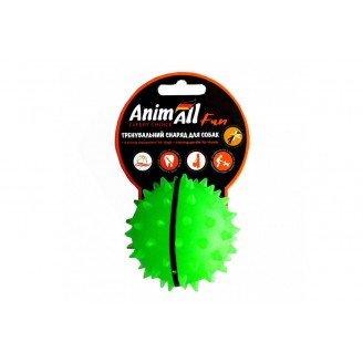 Игрушка AnimAll Fun мяч каштан для собак, 7 см, зеленая от AnimAll