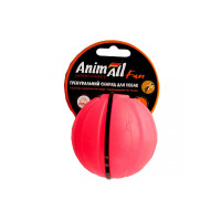 Игрушка AnimAll Fun тренировочный мяч для собак, 7 см, коралловая