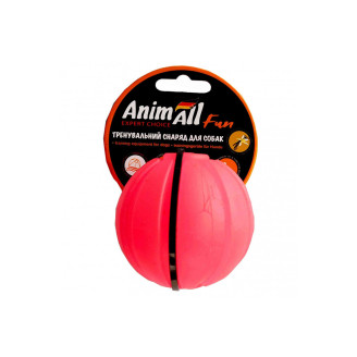 Игрушка AnimAll Fun тренировочный мяч для собак, 7 см, коралловая от AnimAll