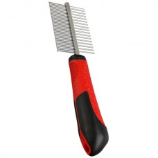 Flamingo Comb Double расческа для собак и кошек двусторонняя с разной густотой зубцов, длина гребня - 20 см,