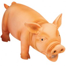Flamingo Swine Orange игрушка для собак, поросенок реалистично хрюкающий, оранжевый, латекс оранжевый