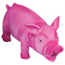 Flamingo Swine Pink игрушка для собак, поросенок реалистично хрюкающий, розовый, латекс розовый 22х10х10 см