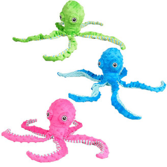 Flamingo Bubbly Plush Octopus осьминог мягкая игрушка для собак 0.12кг 12х8х39 см от
