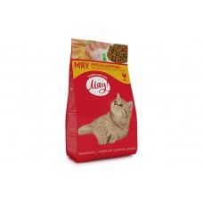 Сухой корм Мяу хрустящая курочка 14 кг для котов и кошек с курицей