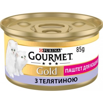 Консерви Gourmet Gold для кошенят 85 г х 12 шт паштет з телятиною від Gourmet