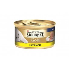 Влажный корм Purina Gourmet Gold для кошек мусс с курицей 85 г х 24 шт