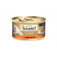 Консервы для кошек Purina Gourmet Gold мусс с индейкой 85 г х 24 шт