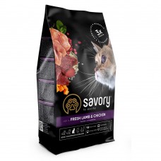 Сухий корм Savory Adult Cat Steril Frech Lamb & Chicken 400 г для кастрованих котів з ягням і куркою