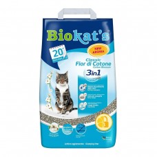 Наповнювач бентонітовий Biokats Classic Frech 3in1 Cotton Blossom 10 л для котячого туалету
