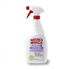 Знищувач запахів туалету для кішок Nature's Miracle Litter Box Odor Destroyer, спрей, 8in1, 709 мл
