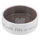 Миска керамическая Trixie Pet's Home 300 мл / 12 см коричневая