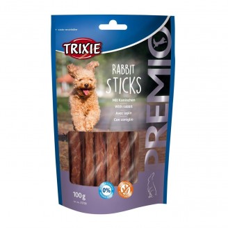 Купить Лакомство для собак Trixie Premio Rabbit Sticks 100 г (кролик) от Trixie — Снеки, палочки, мини косточки для собак | Zooprostir