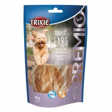 Ласощі для собак Trixie Premio Rabbit Ears, з кролячими вухами і курячим філе, 80 г