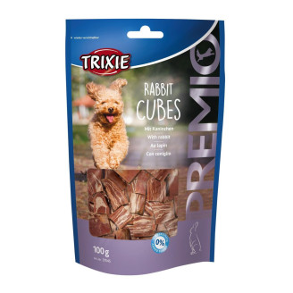 Купить Лакомство для собак Trixie Premio Rabbit Cubes 100 г (кролик) от Trixie — Снеки, палочки, мини косточки для собак | Zooprostir