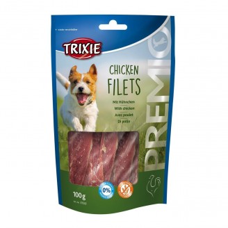 Купить Лакомство для собак Trixie Premio Chicken Filets 100 г (курица) от Trixie — Снеки, палочки, мини косточки для собак | Zooprostir