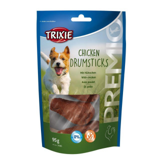 Купить Лакомство для собак Trixie Premio Chicken Drumsticks 95 г (курица) от Trixie — Снеки, палочки, мини косточки для собак | Zooprostir