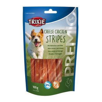Купить Лакомство для собак Trixie Premio Chicken Cheese Stripes 100 г (курица и сыр) от Trixie — Снеки, палочки, мини косточки для собак | Zooprostir
