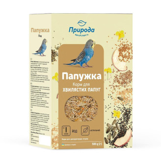 Купить Природа Корм Попугайчик Йод 500 г для волнистых попугаев от Природа — Корм для птиц | Zooprostir