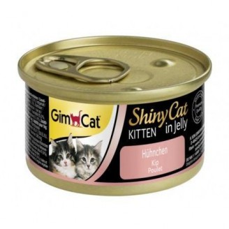 Влажный корм Gimpet Shiny Kitten k 70 г для котят курица от GimCat